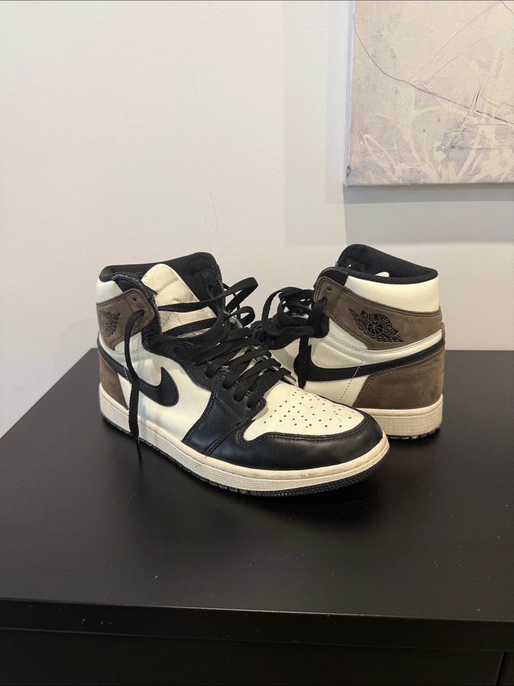 Nike Air Jordan 1 High - Black, White & Brown